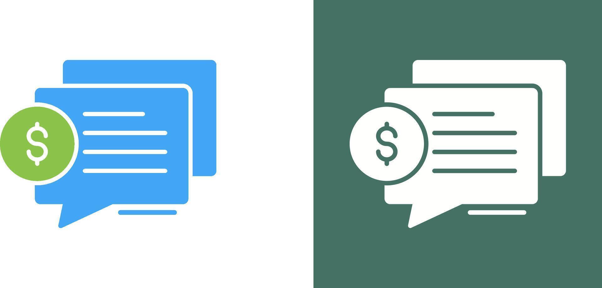 Dialog Icon Design vector