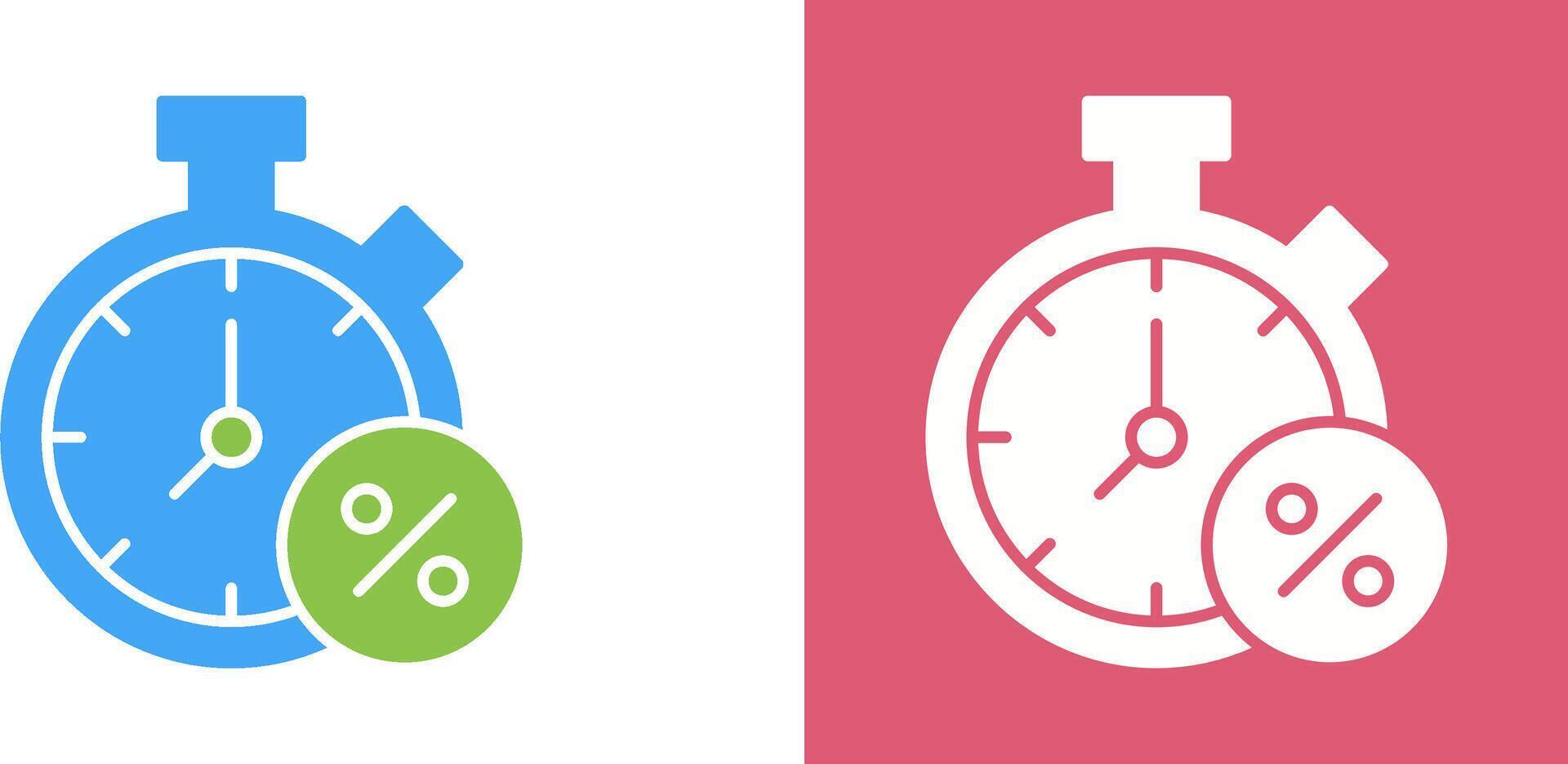 Timer Icon Design vector