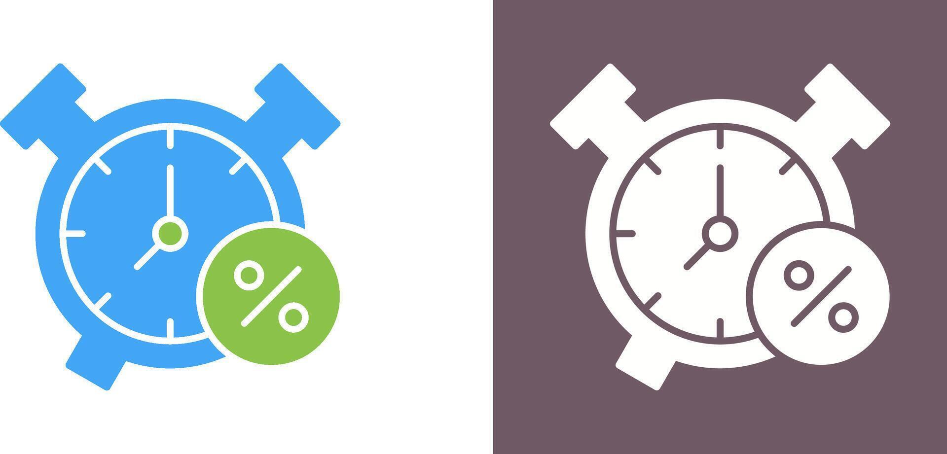 Alarm Clock Icon Design vector