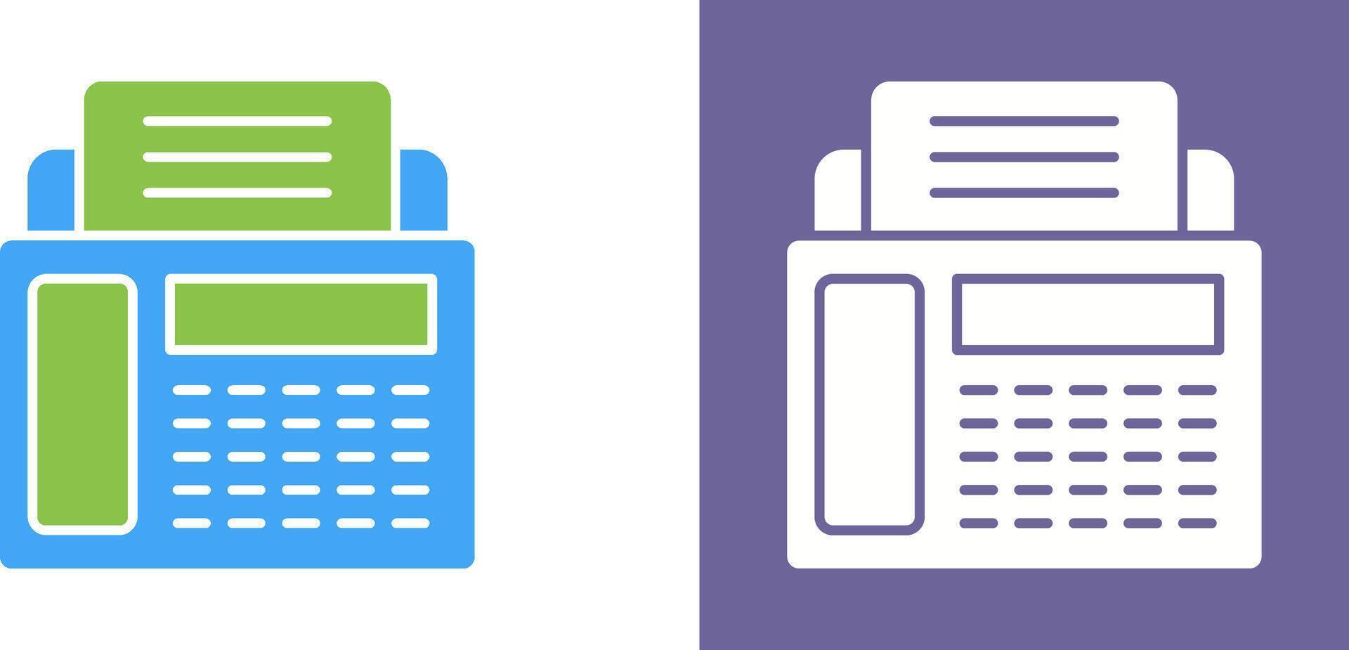 Fax Machine Icon Design vector