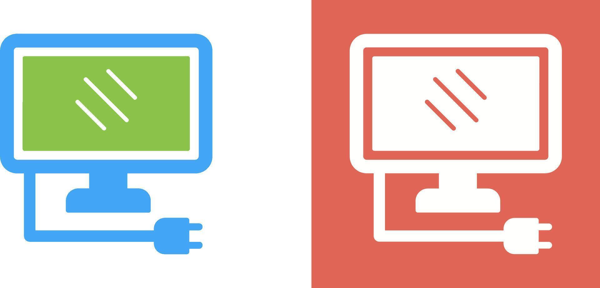 Monitor Icon Design vector