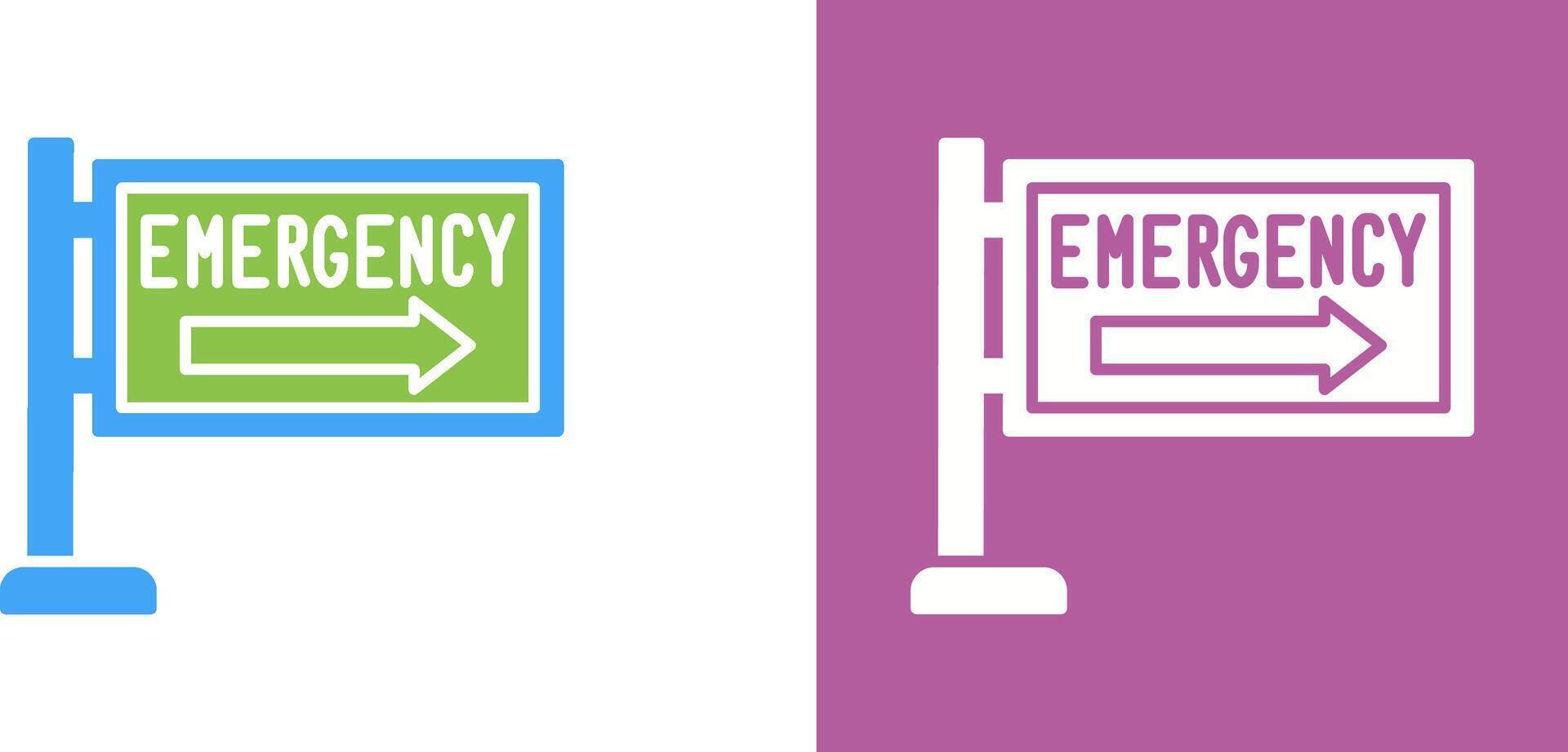 Emergency Sign Icon Design vector