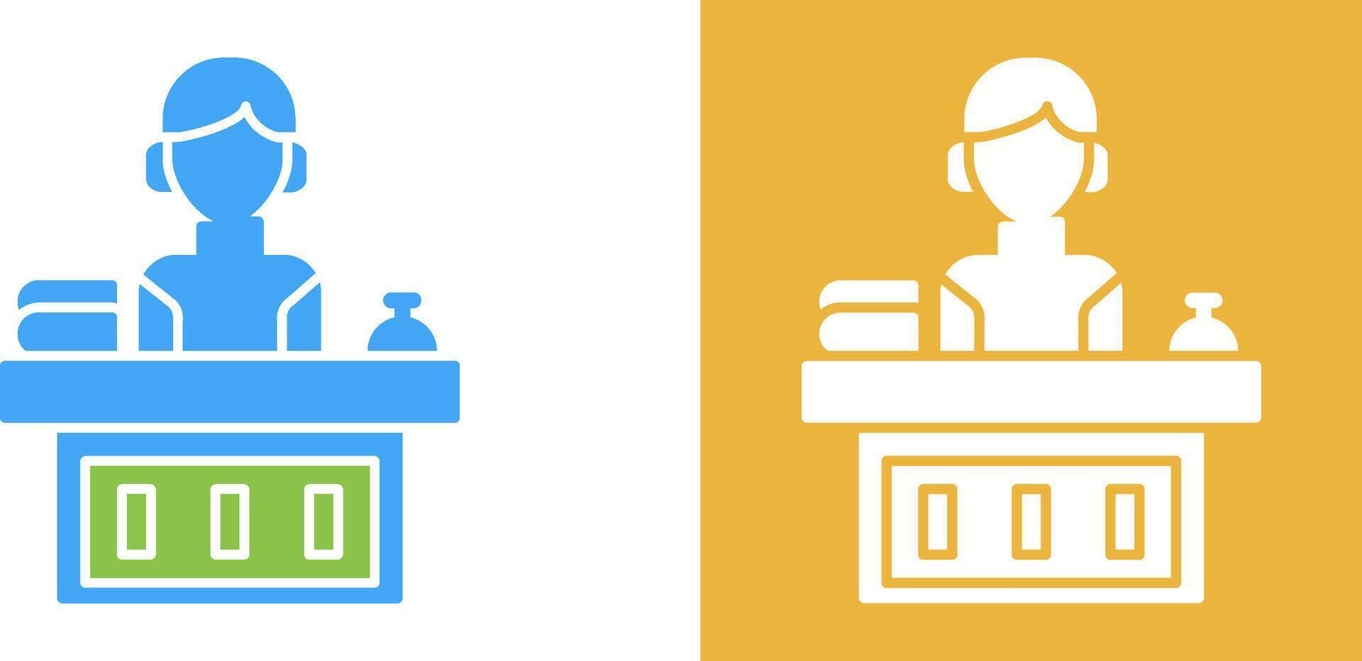 Office Reception Icon Design vector