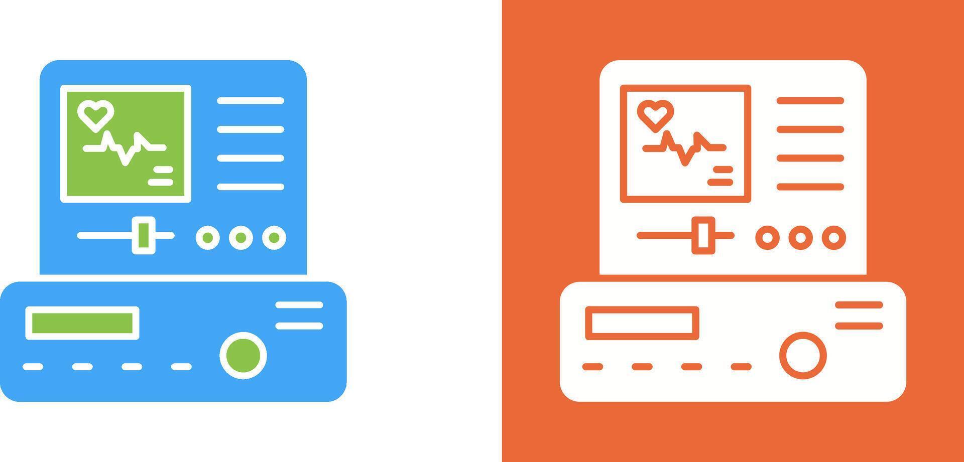 Electrocardiogram Icon Design vector