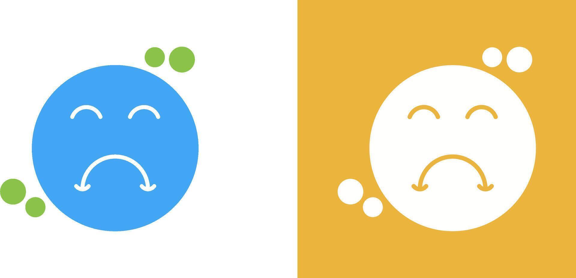 Upset Icon Design vector
