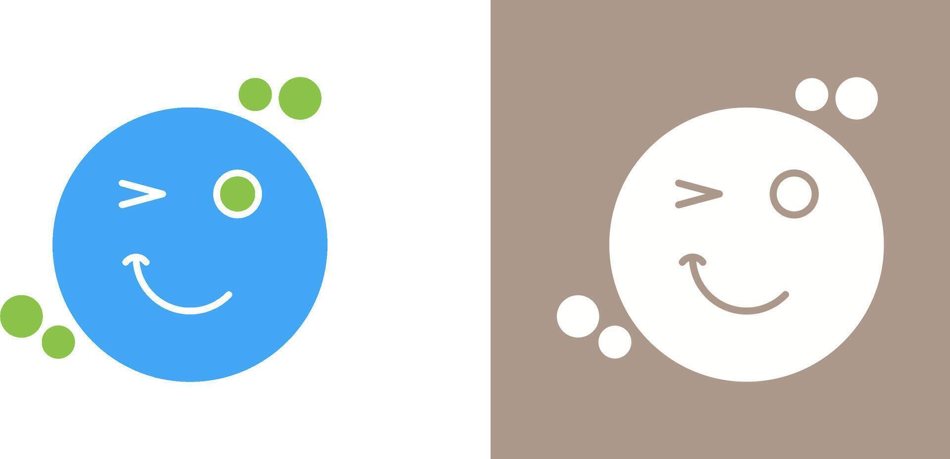 Wink Icon Design vector