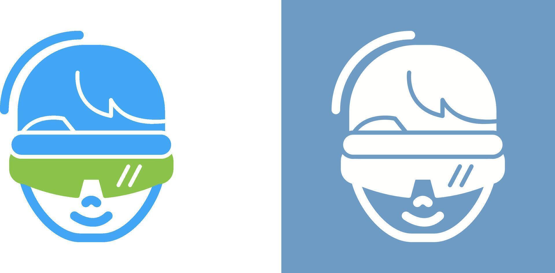 virtual Reality Glasses Icon Design vector