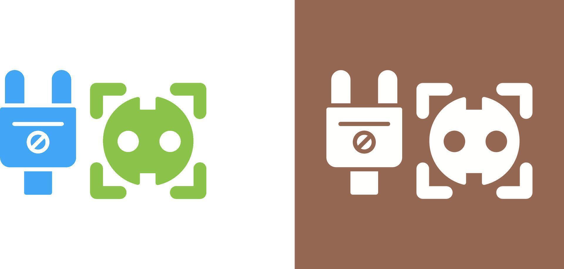 Socket Icon Design vector