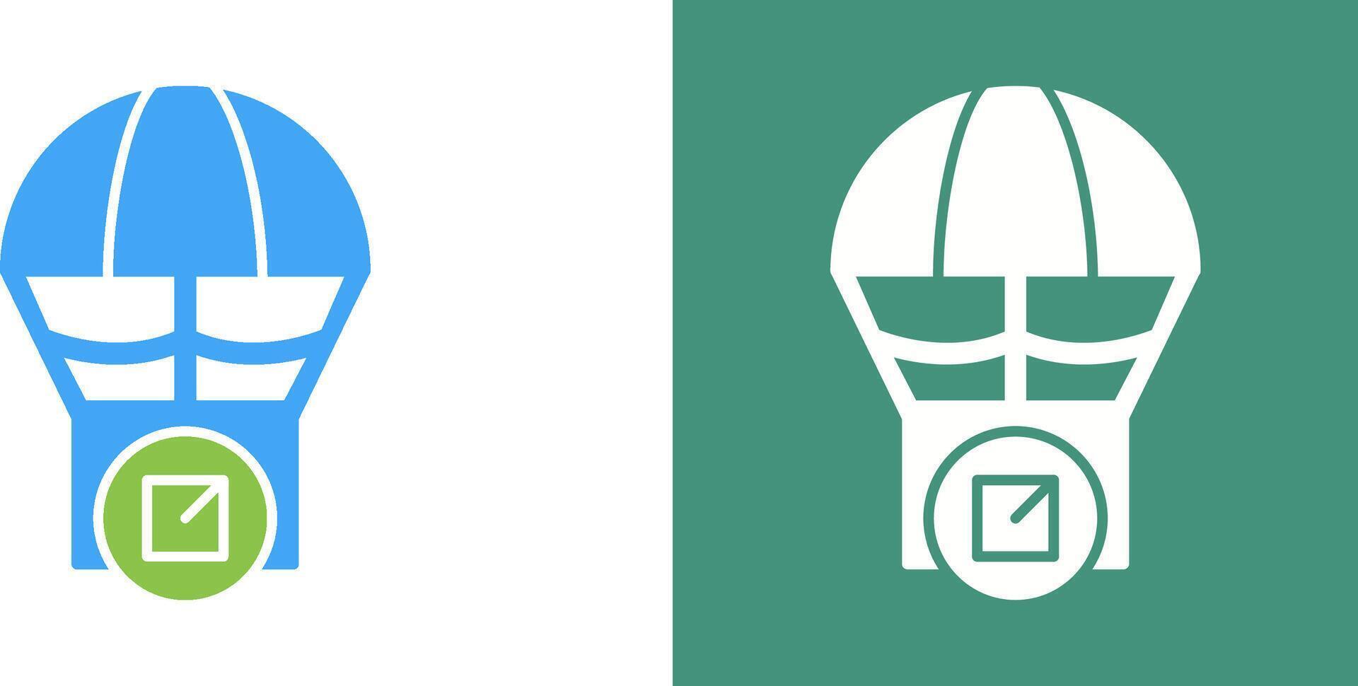 Parachute Icon Design vector