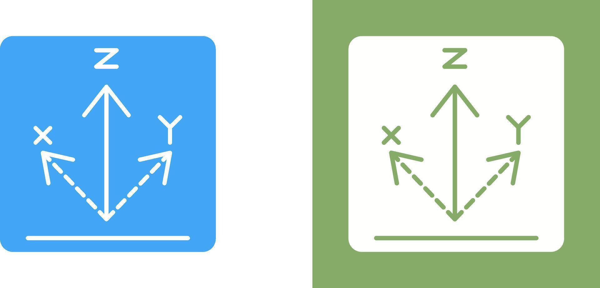 Axis Icon Design vector