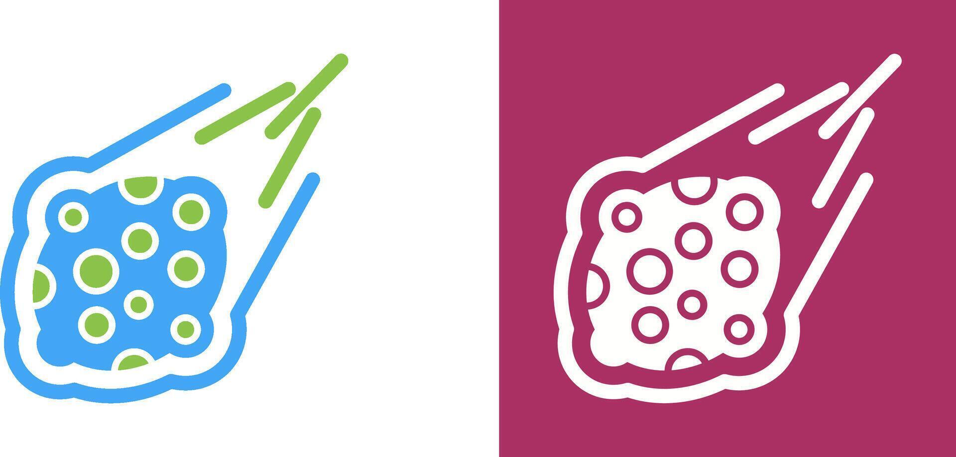 Meteorite Icon Design vector