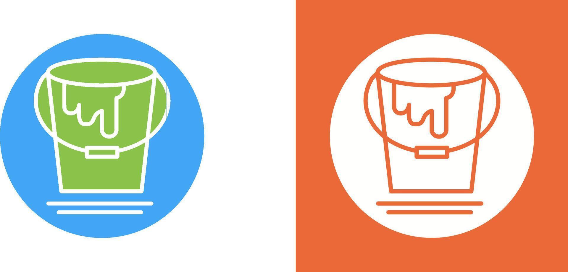Paint Bucket Icon Design vector
