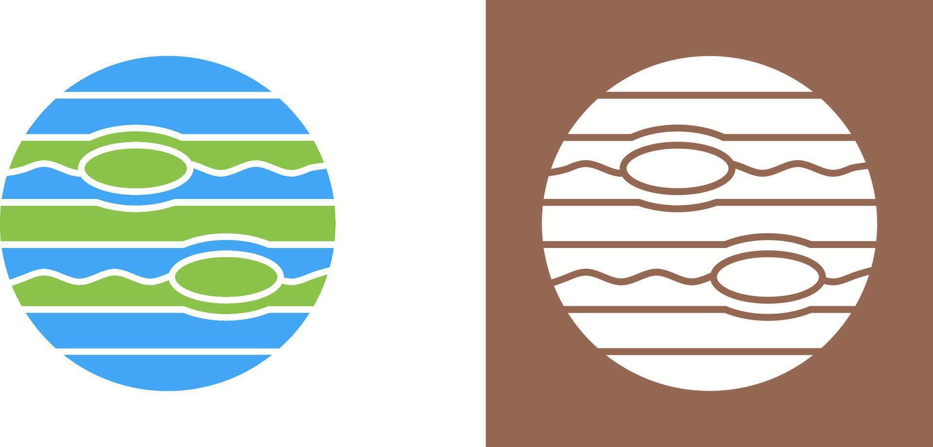 Neptune Icon Design vector