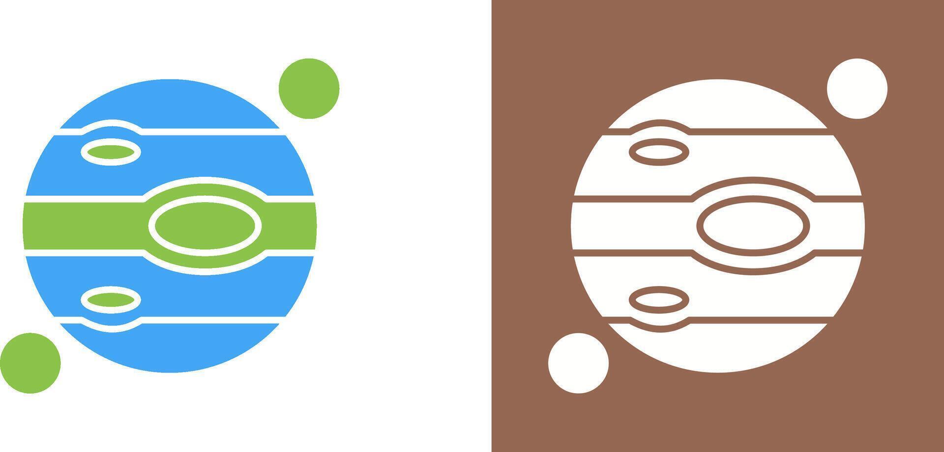 Jupiter Icon Design vector