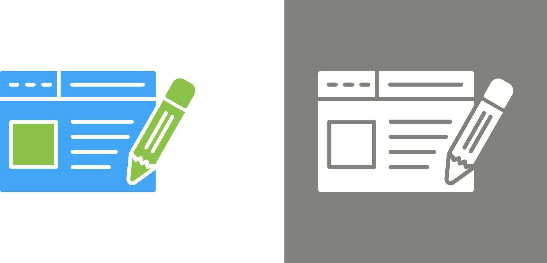 Web Page Icon Design vector