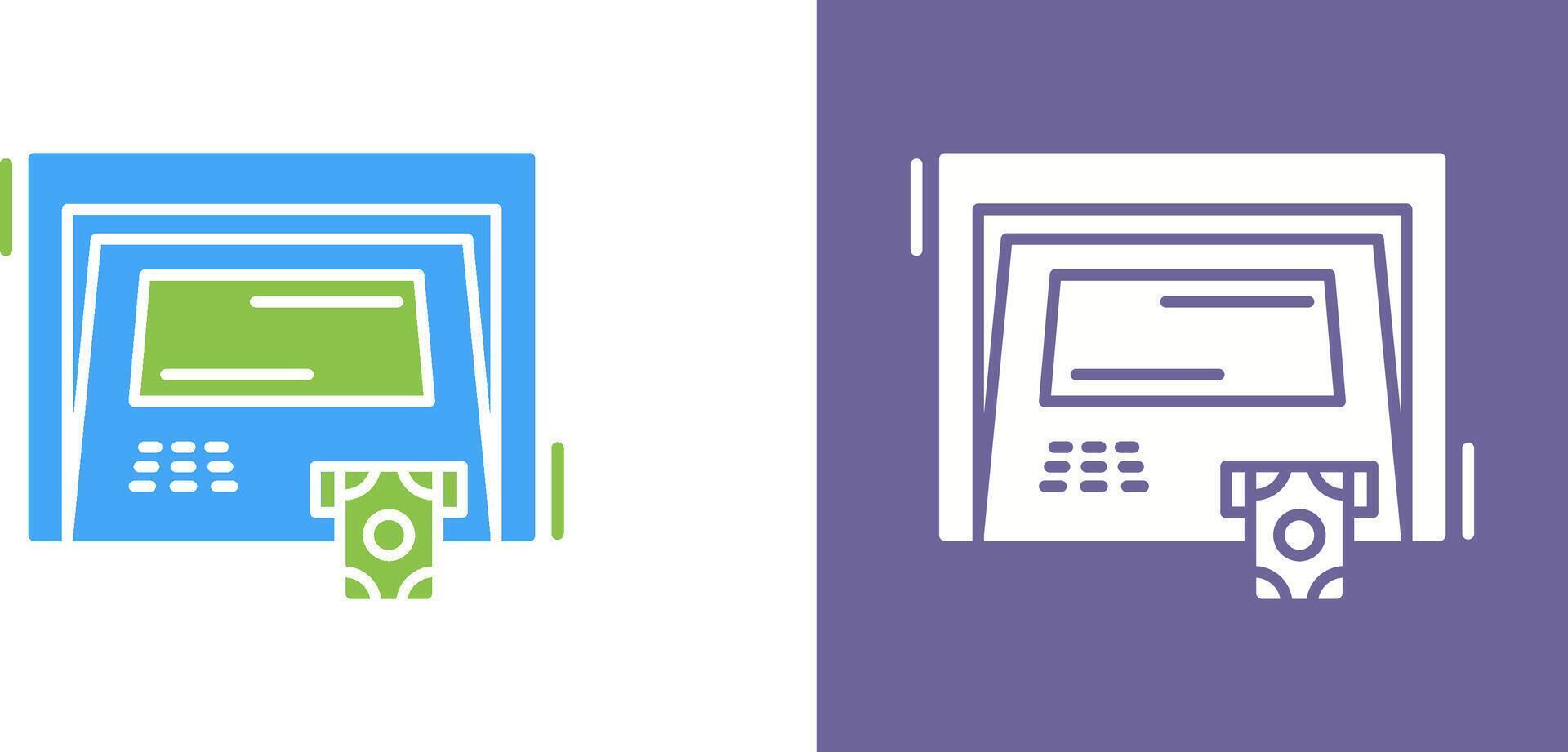 ATM Icon Design vector