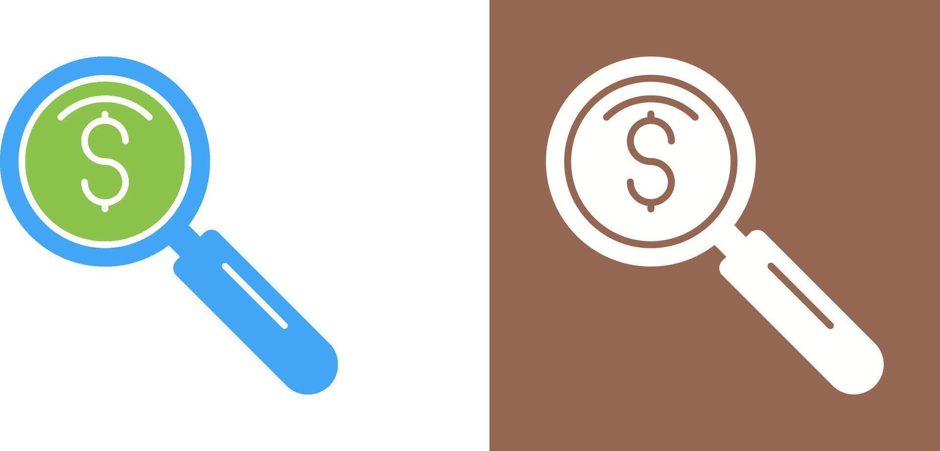 magnifier Icon Design vector