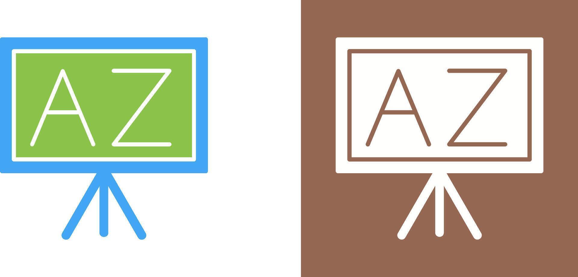 From A To Z Icon Design vector