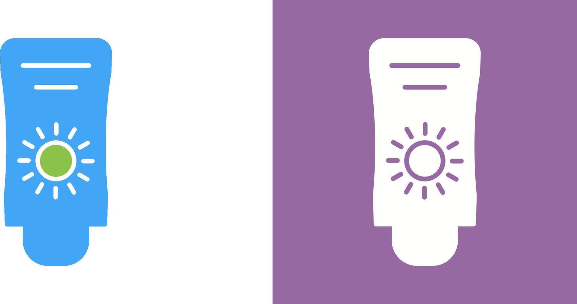 Sun Cream Icon Design vector