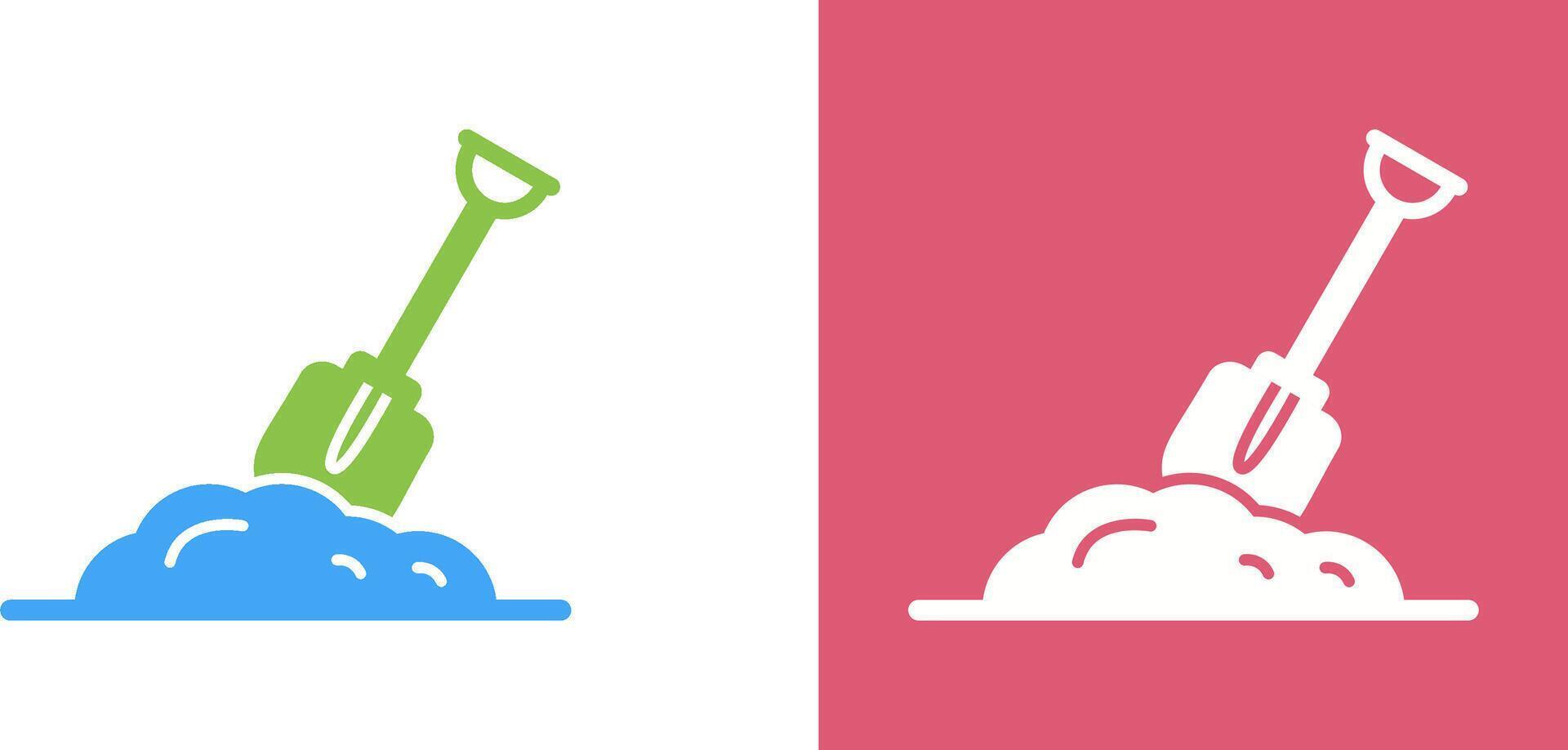 Digging Icon Design vector