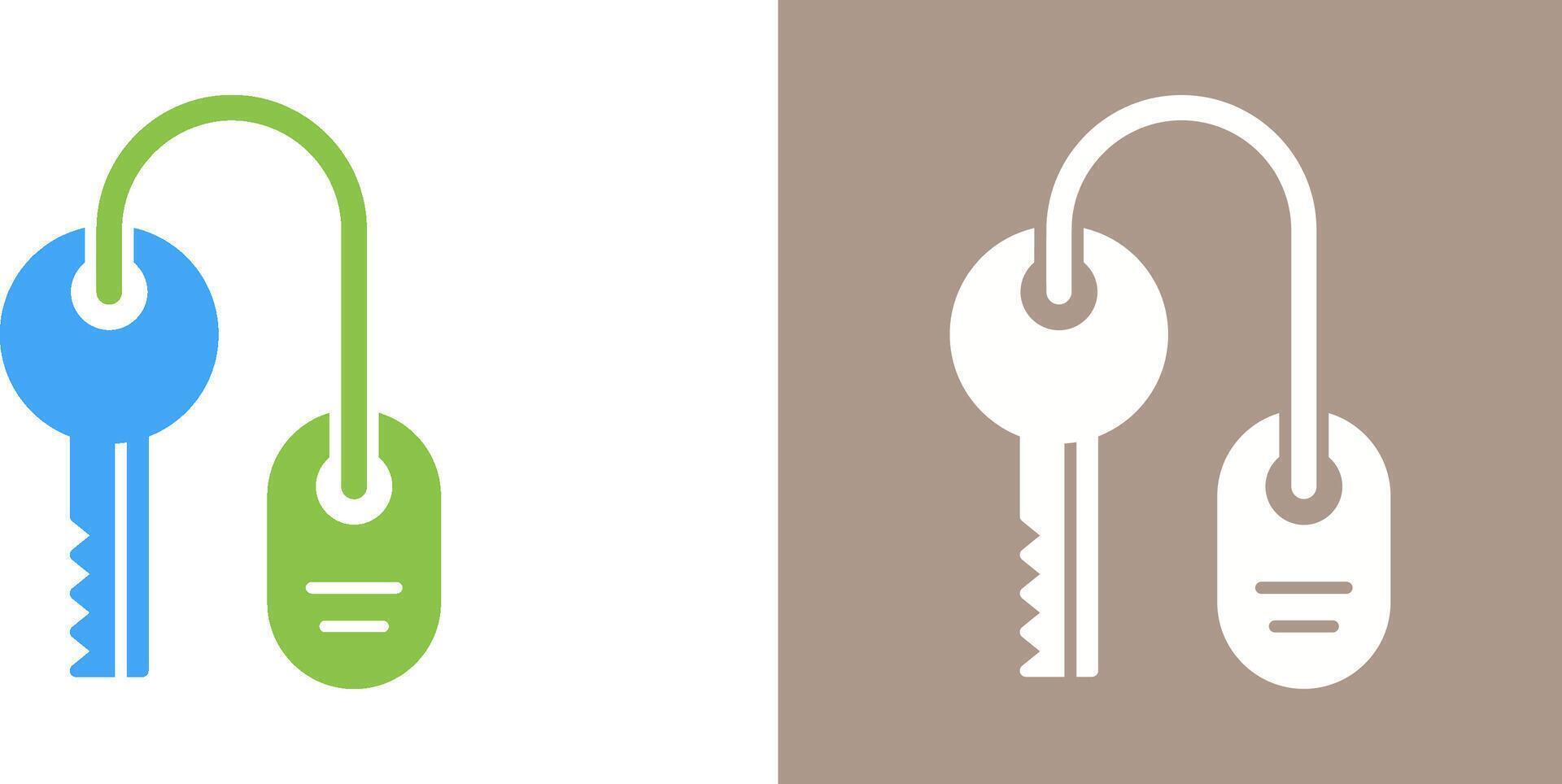 Room key Icon Design vector