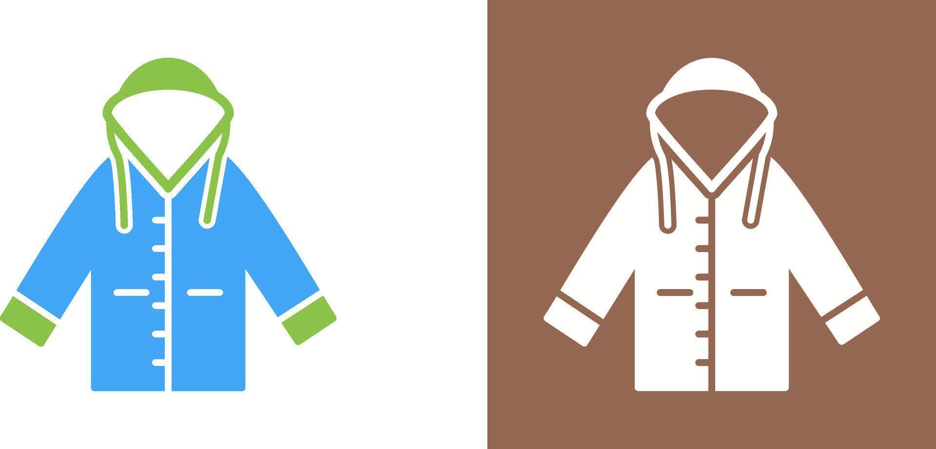 Raincoat Icon Design vector