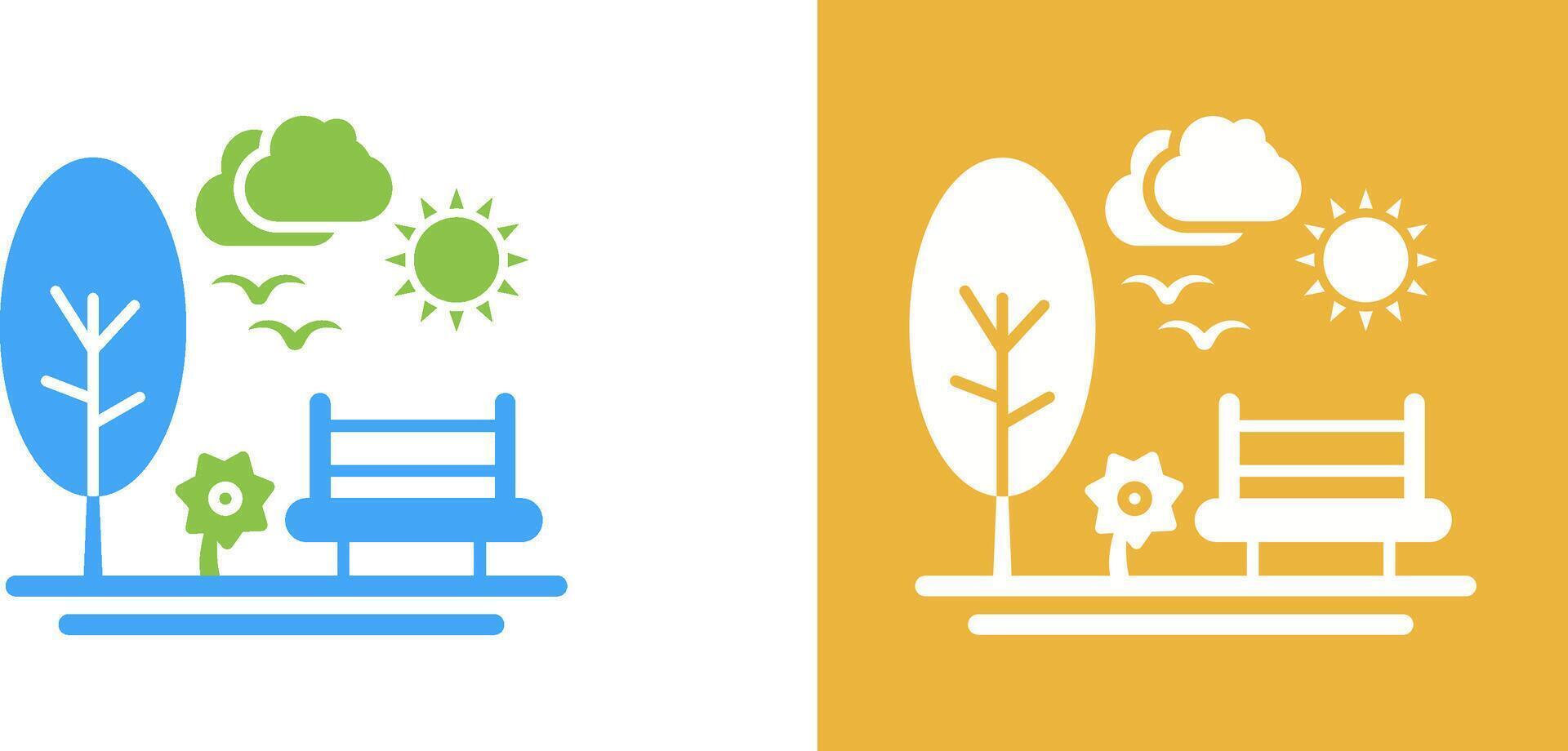 Park Icon Design vector