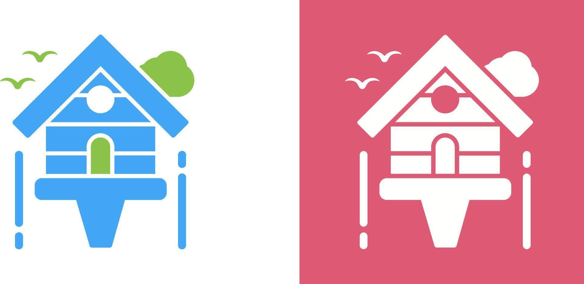 Birdhouse Icon Design vector