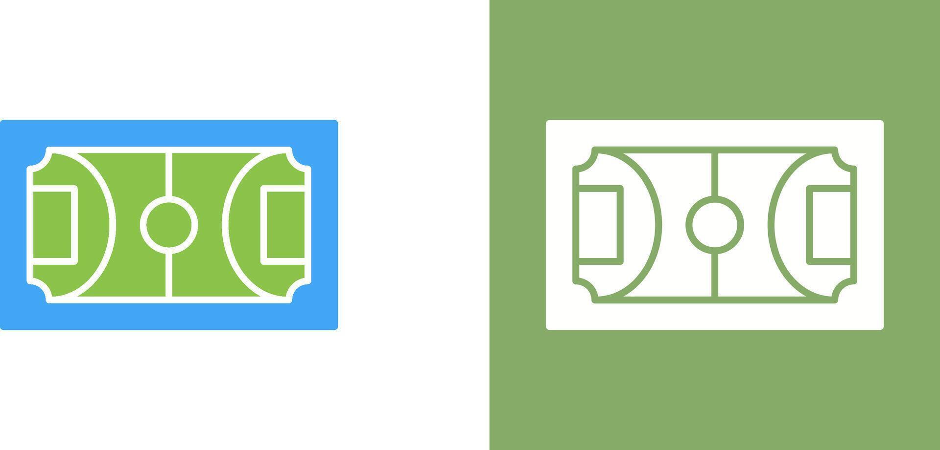 Football Field Icon Design vector