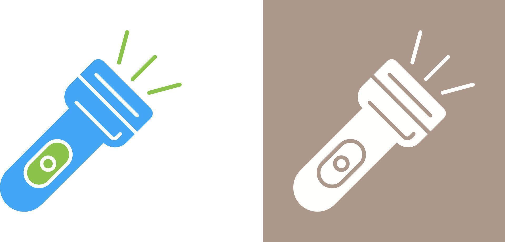 Flash Light Icon Design vector