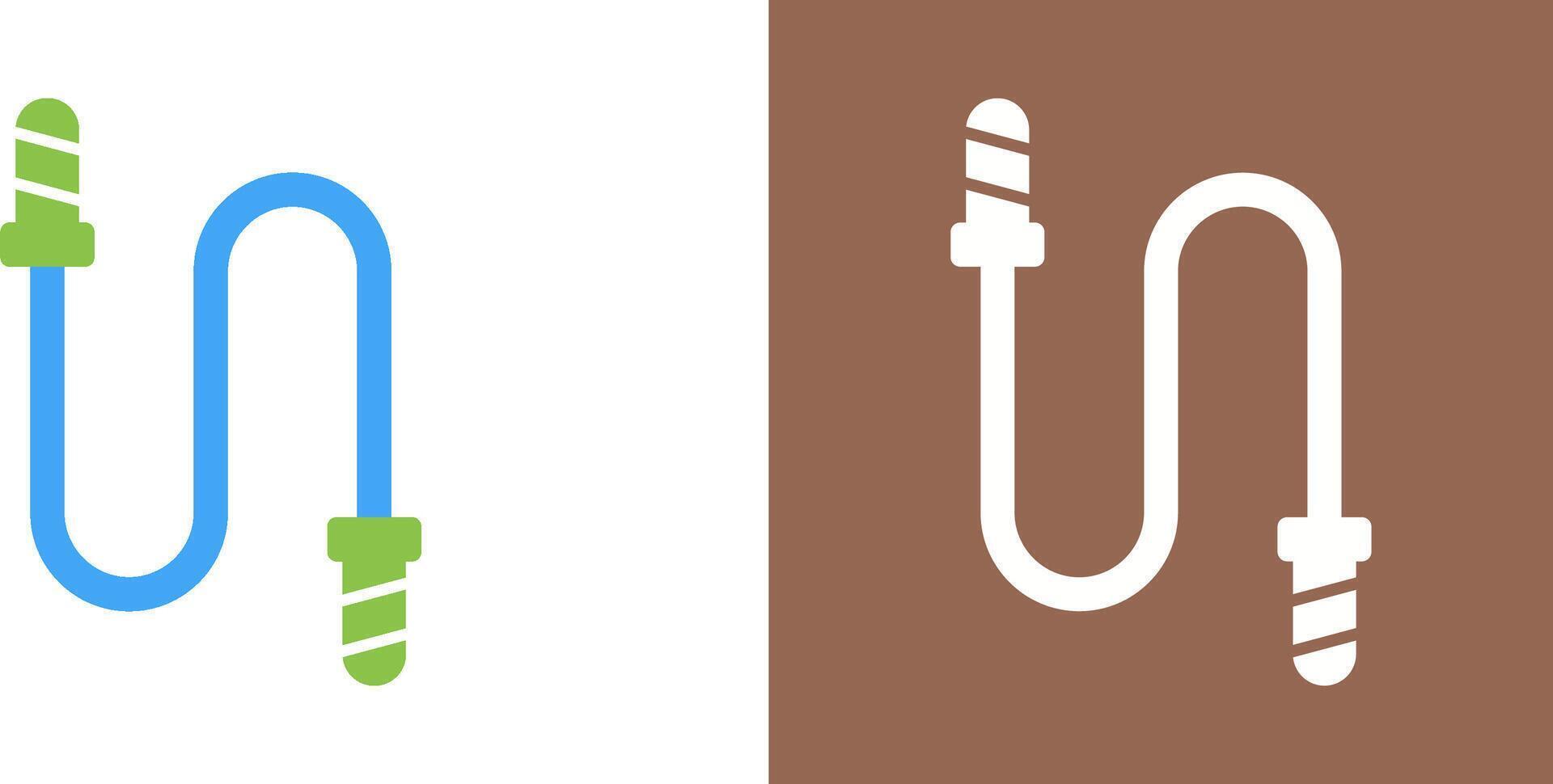 Jumping Rope Icon Design vector