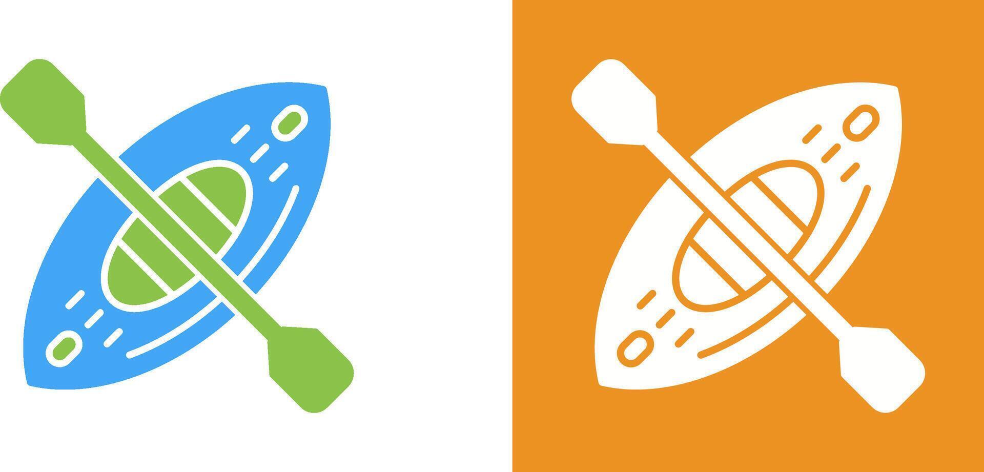 Kayak Icon Design vector