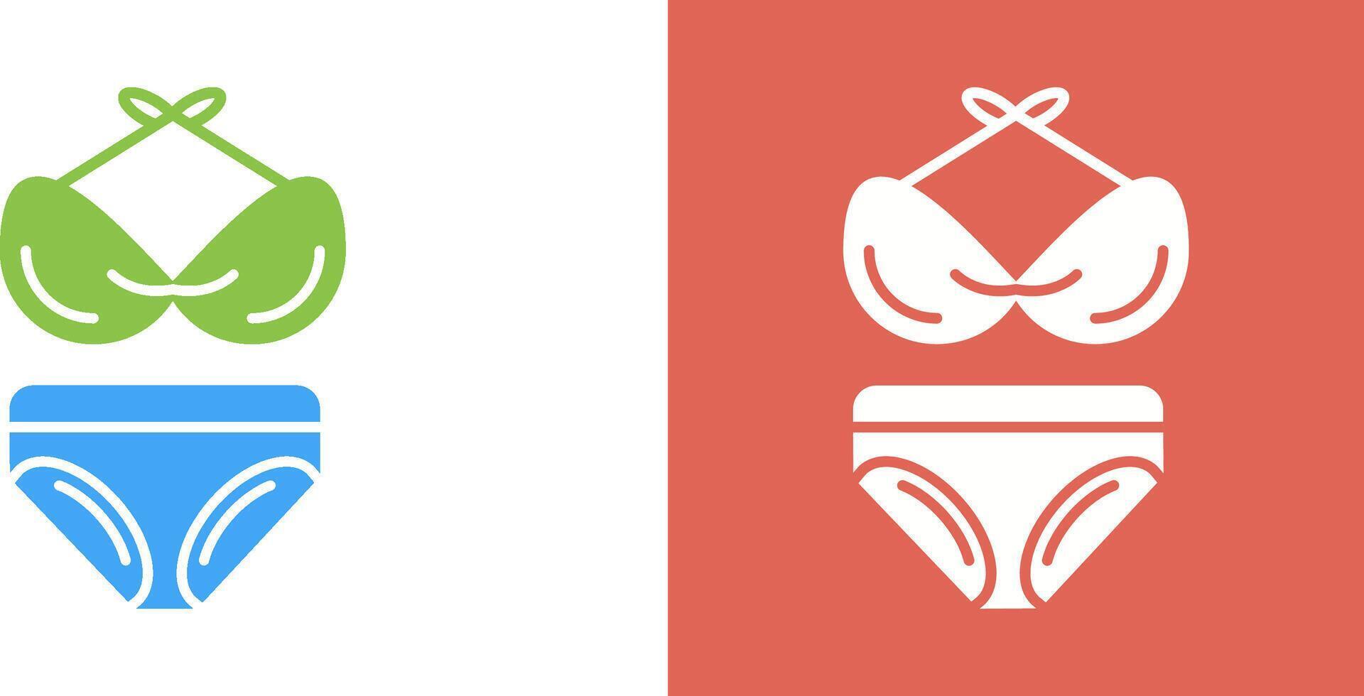 Bikini Icon Design vector