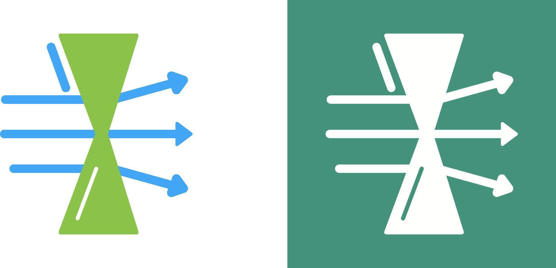 Dispersion Icon Design vector
