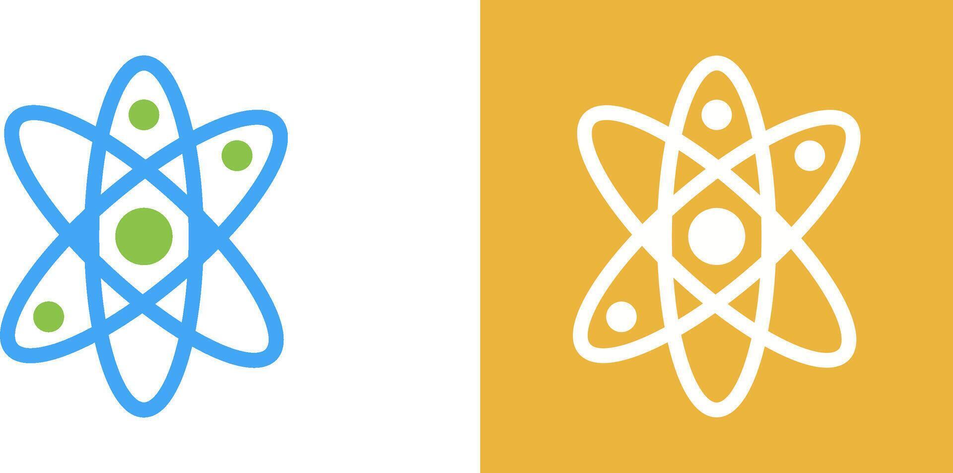 Atom Icon Design vector