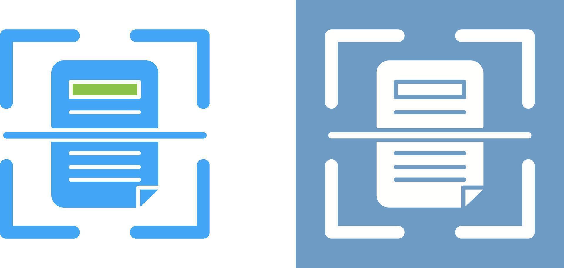 Scan Icon Design vector