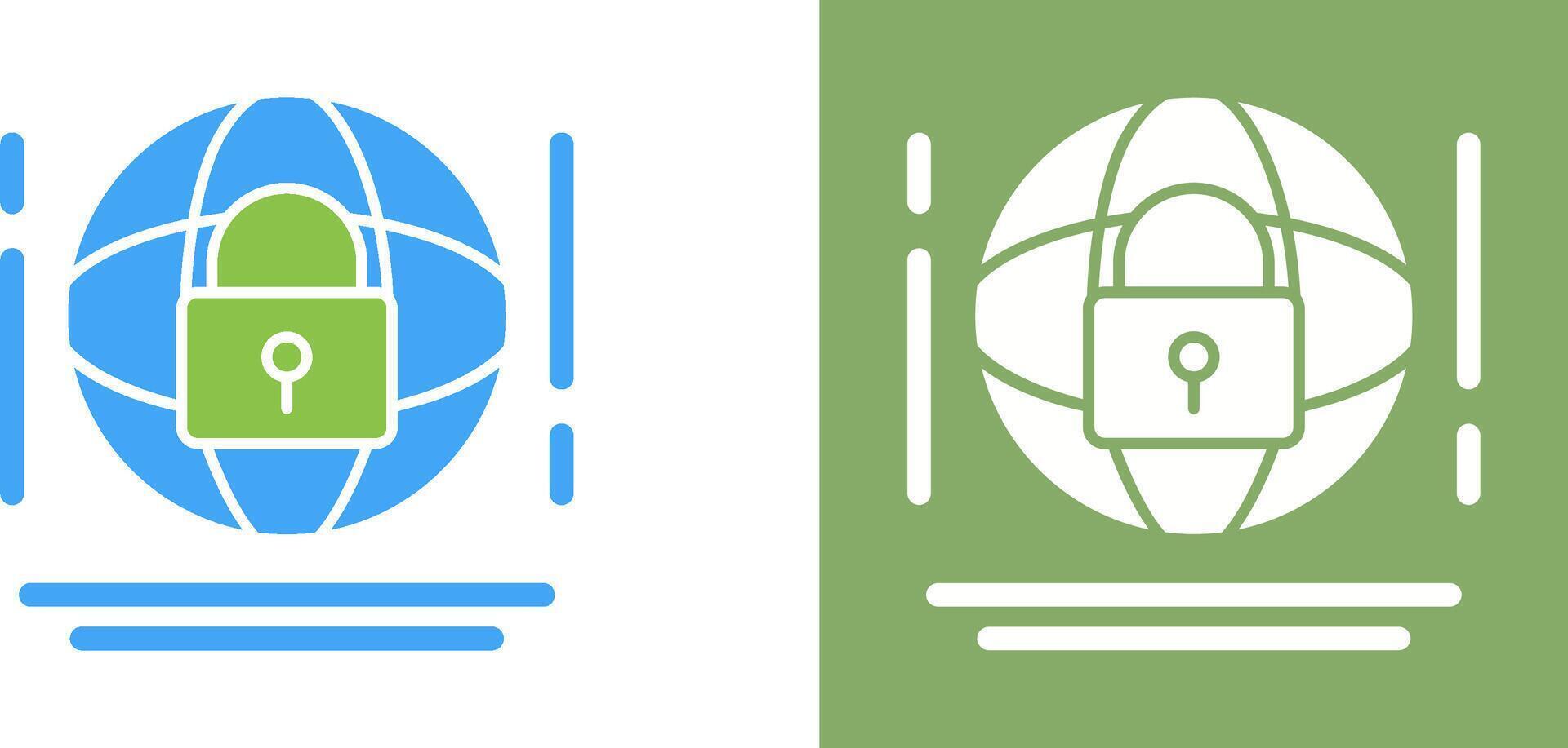 Internet Security Icon Design vector