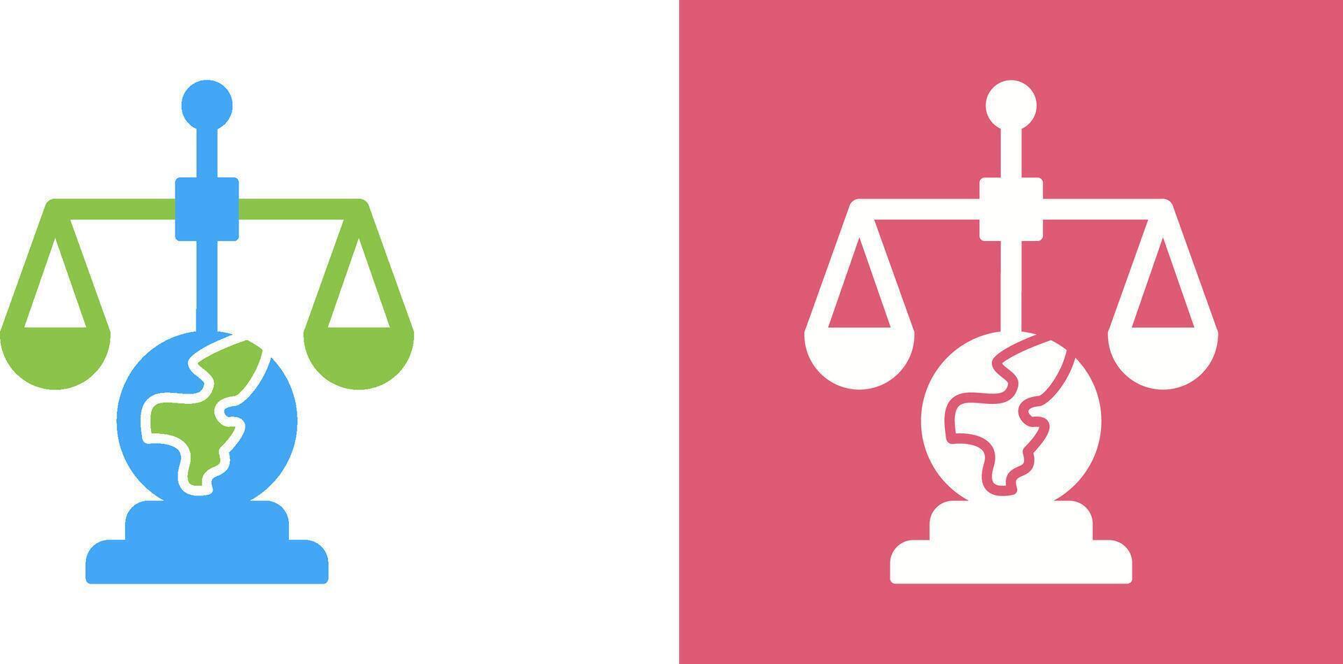 International Law Icon Design vector