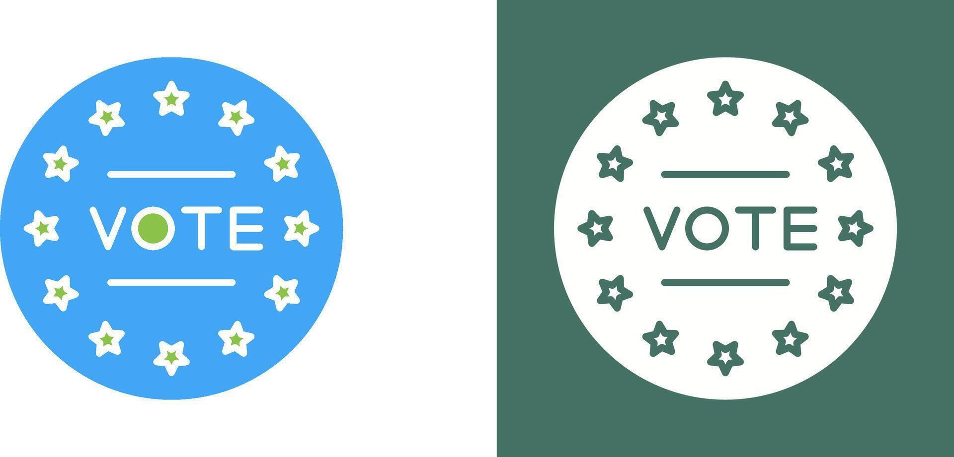 diseño de icono de voto vector