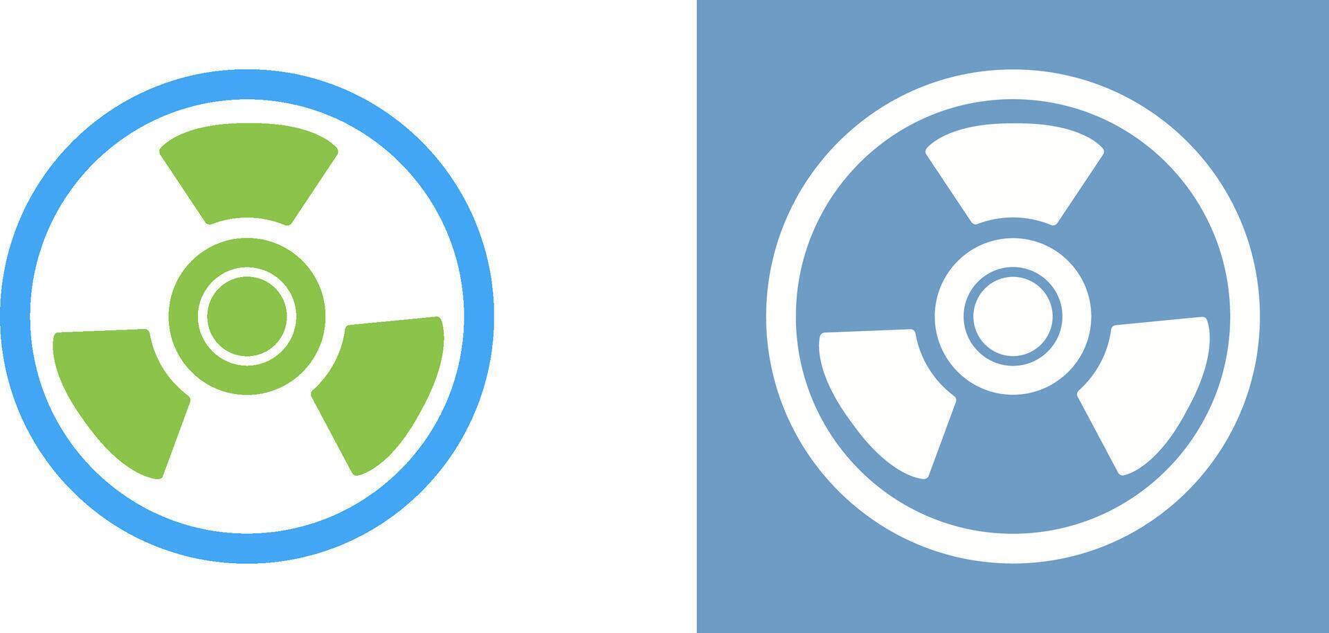 Nuclear Icon Design vector