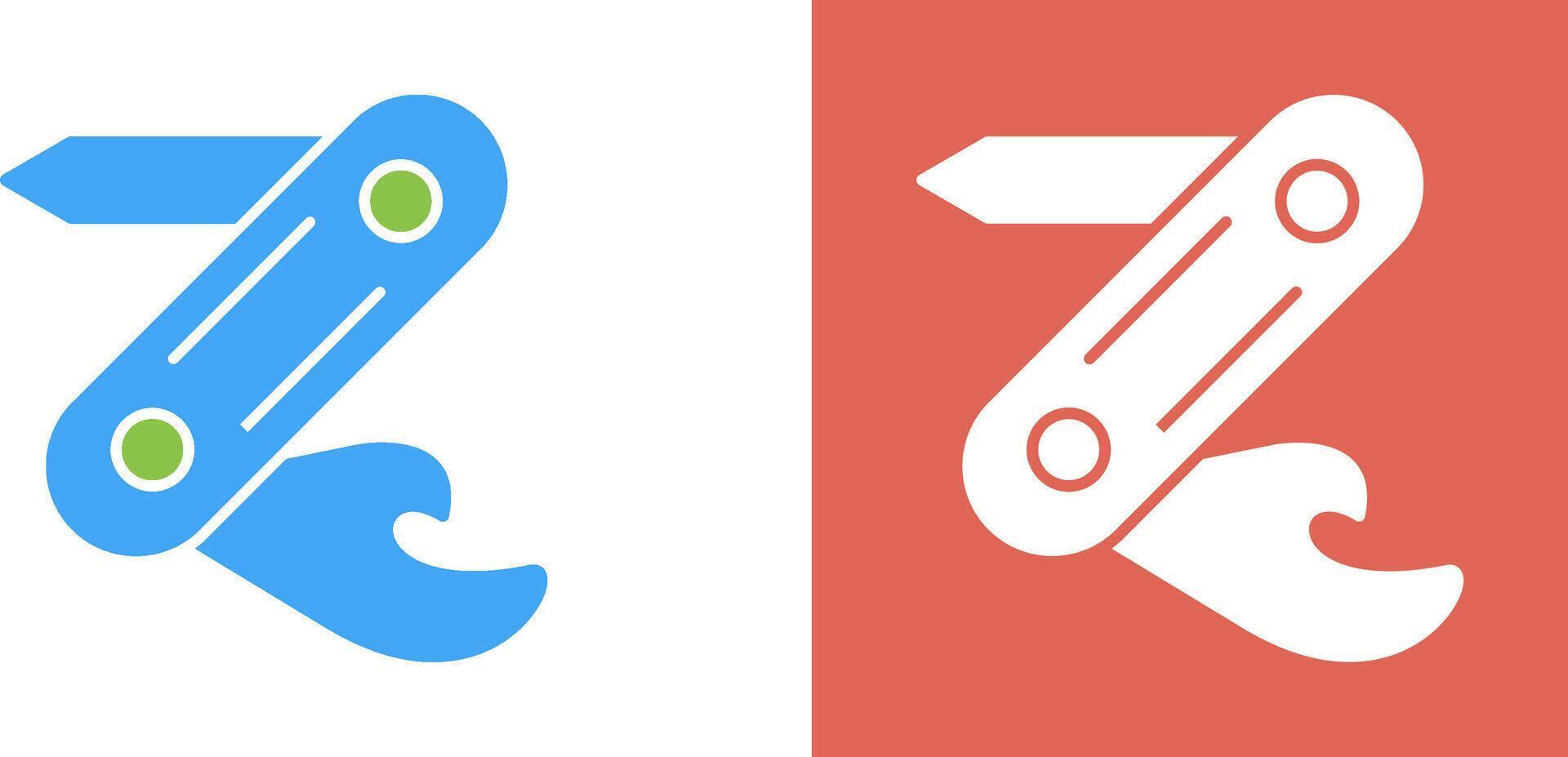 Swiss Army Knife Icon Design vector
