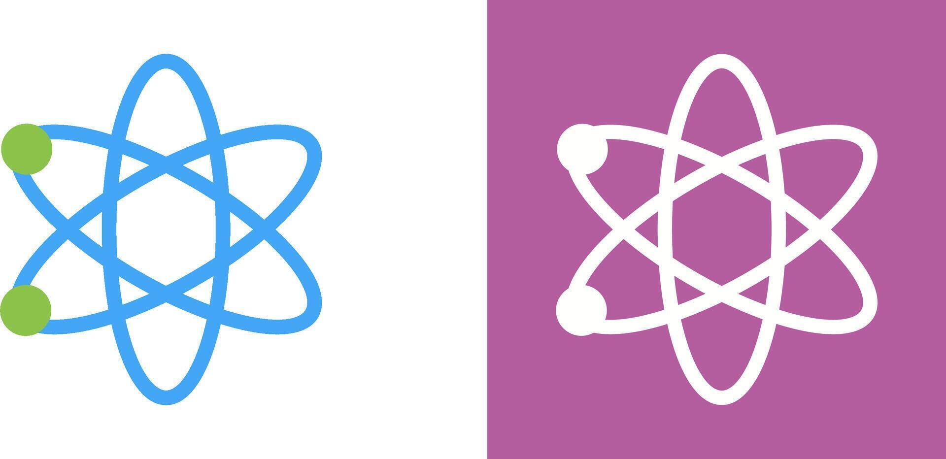 Atom Icon Design vector