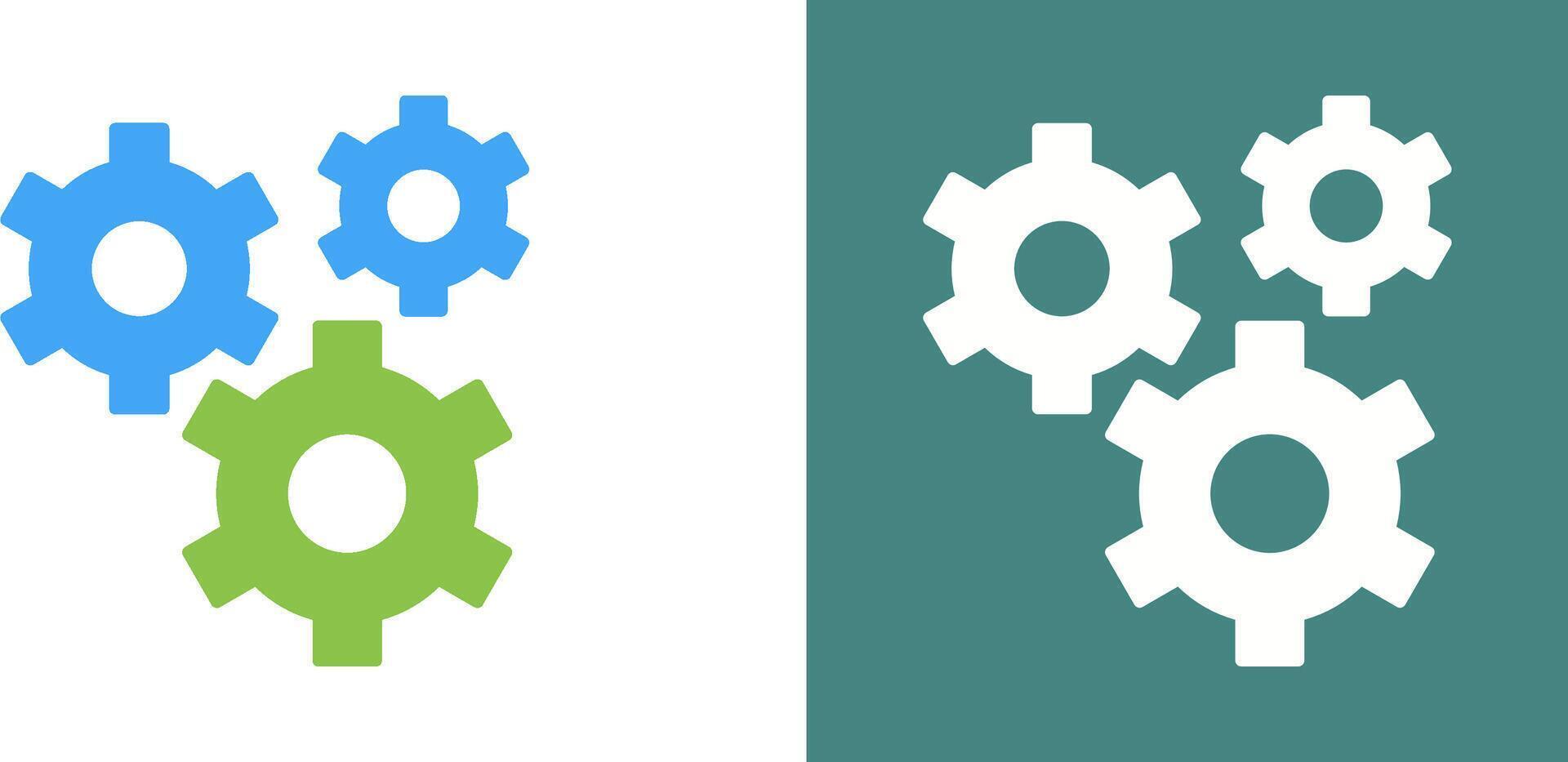 Gears Icon Design vector