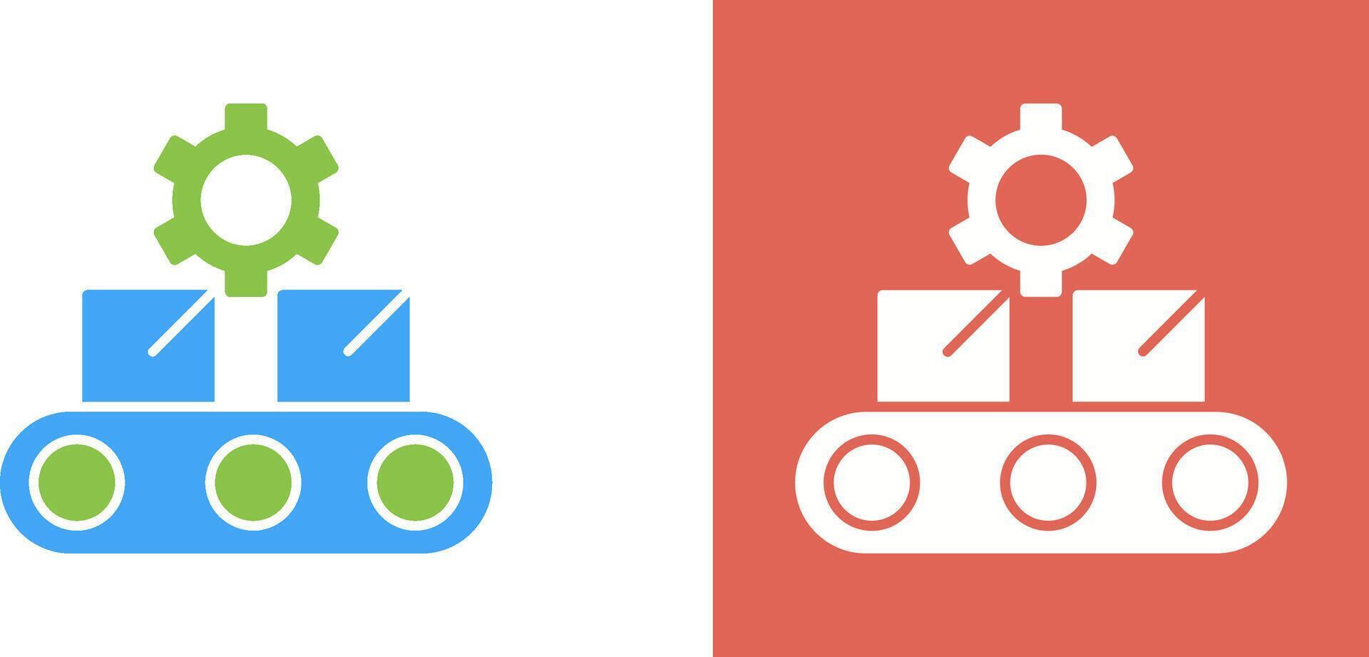 Conveyor Belt Icon Design vector