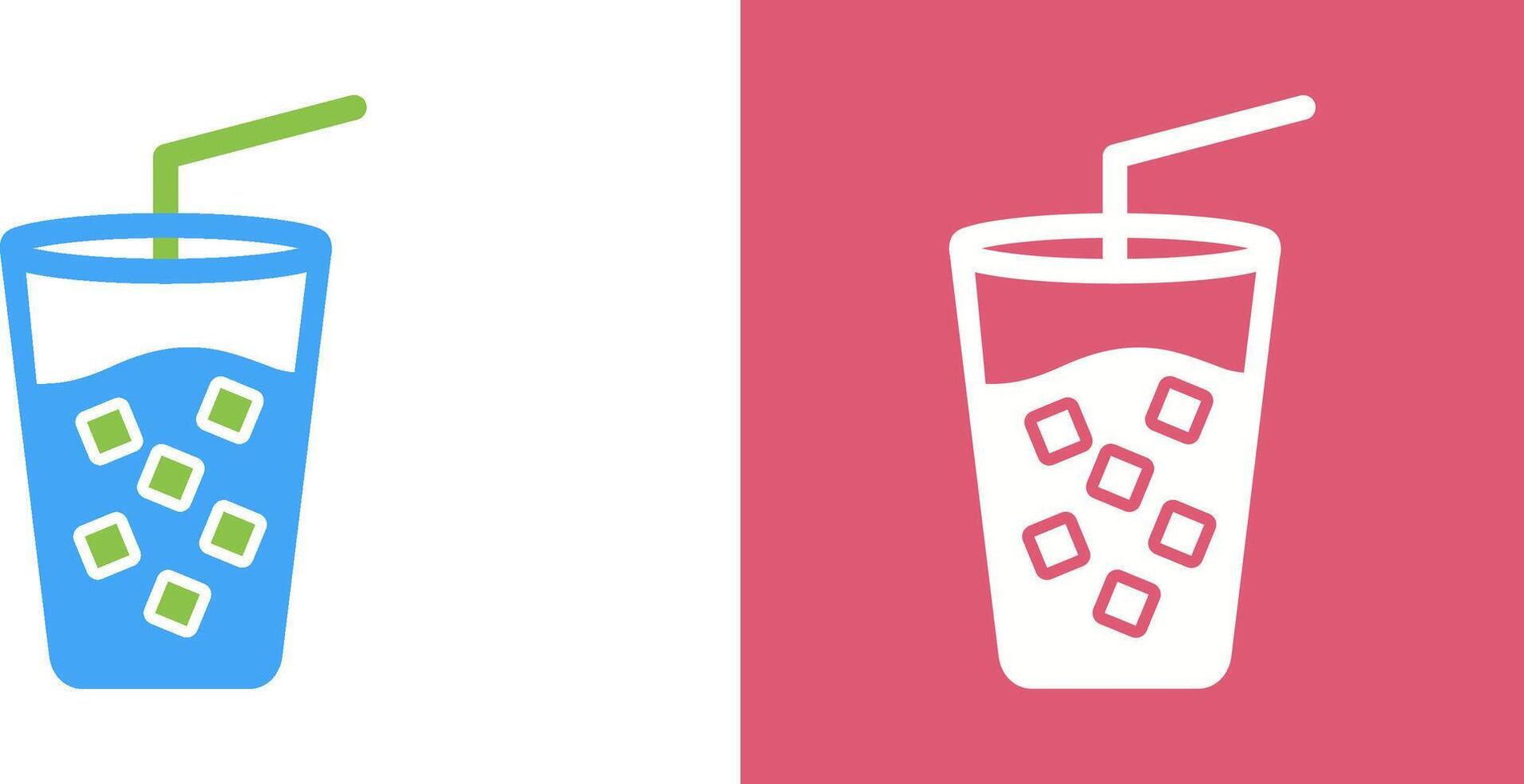 Cold Drink Icon Design vector