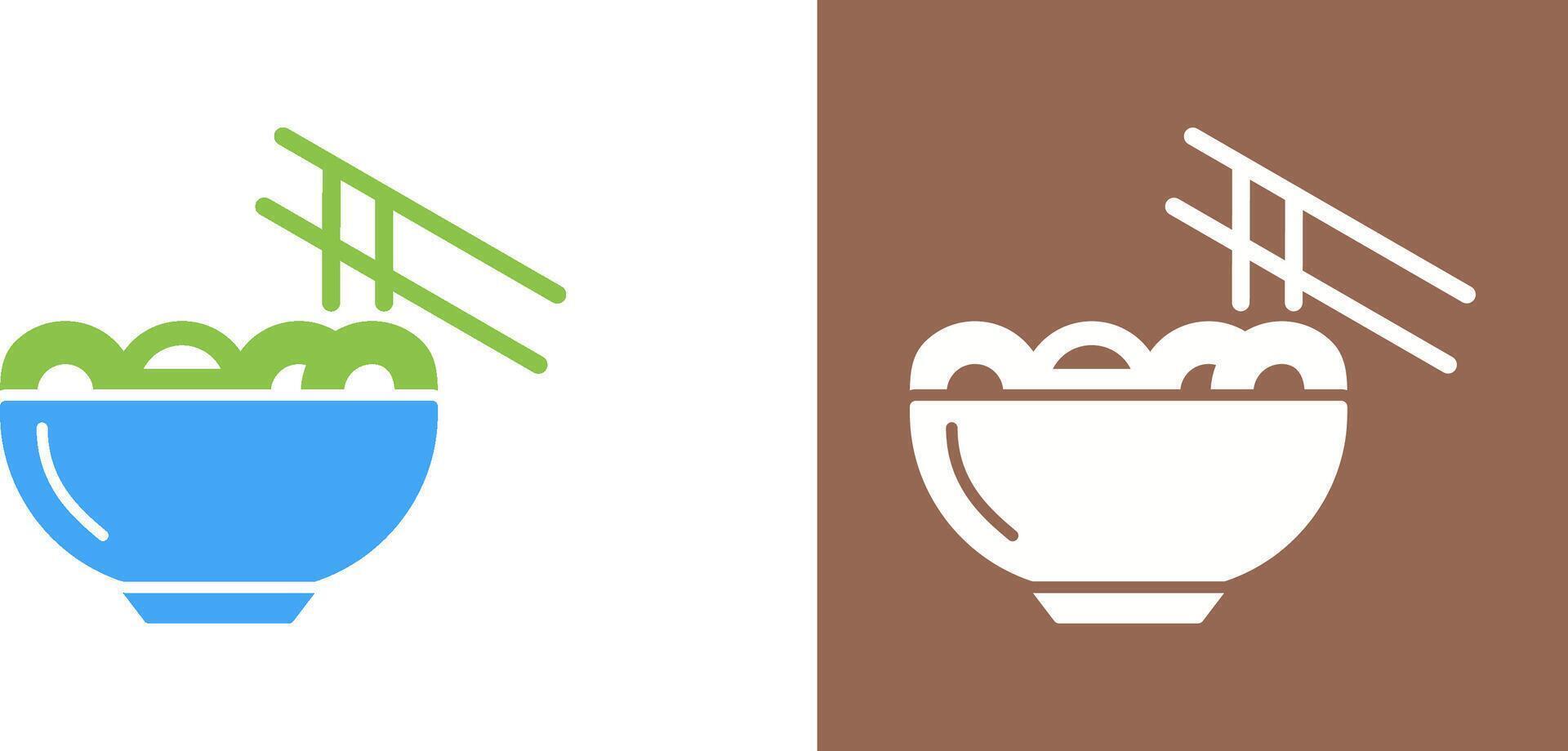 Chinese food Icon Design vector