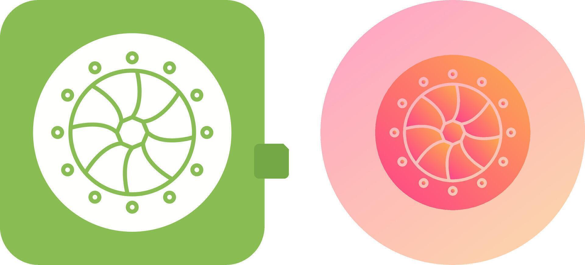 Unique Optical Diaphram Icon Design vector