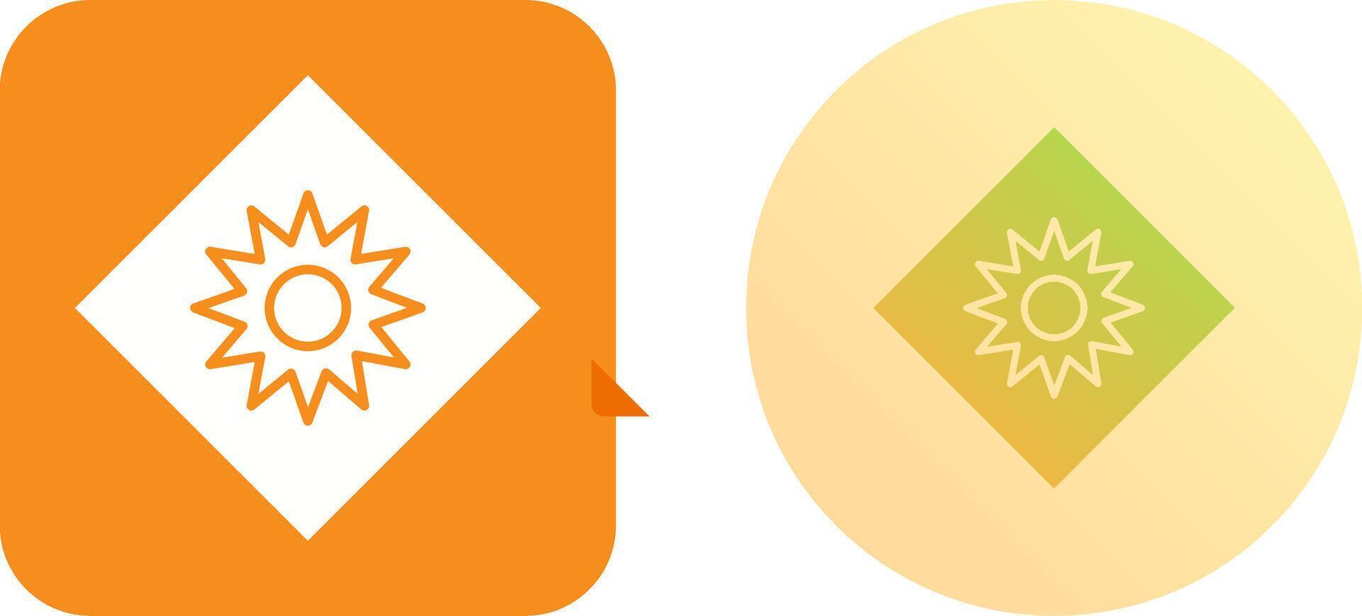 Optical Radiation Icon Design vector