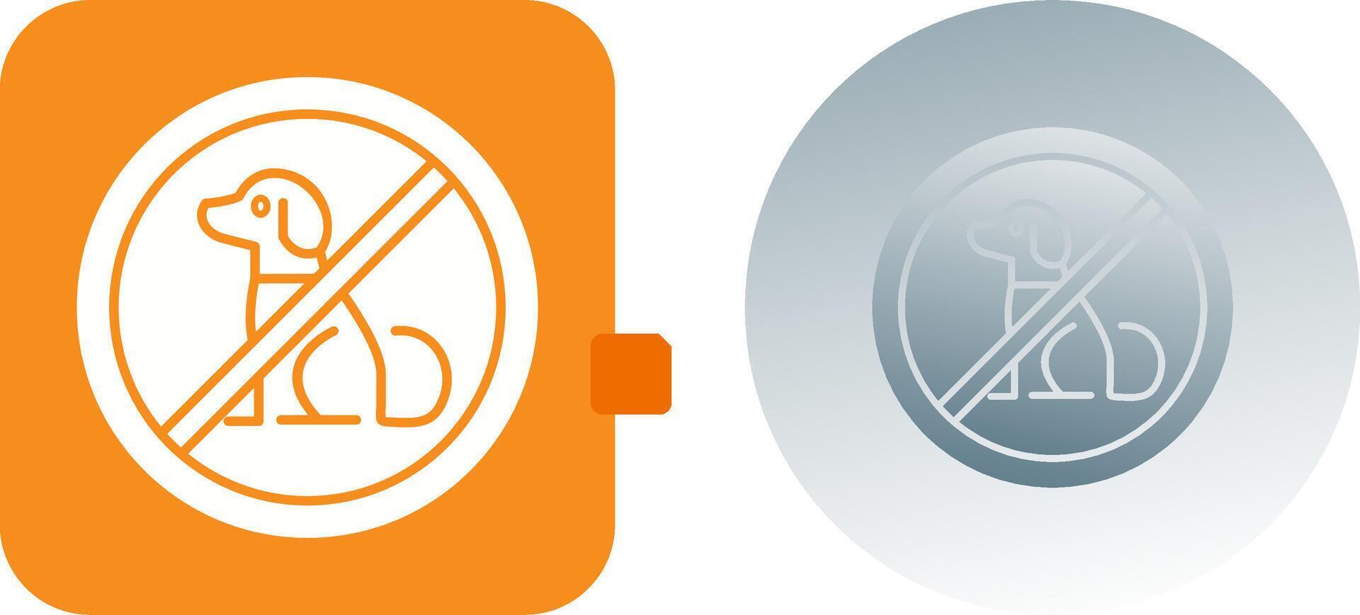 No Pets Icon Design vector