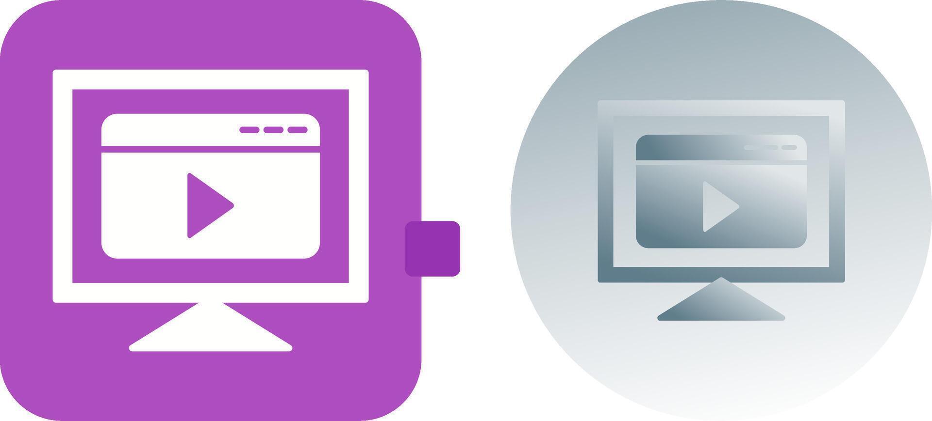 Streaming Icon Design vector